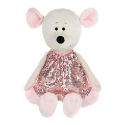 Мягкие животные - Мягкая игрушка Maxi toys Мышка Шайни в блестящем платье 21 см (2024403)
