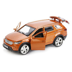 Автомоделі - Автомодель Технопарк Hyundai Santa Fe 1:32 помаранчева (SANTAFEO)
