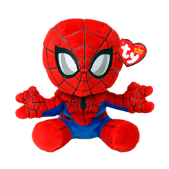 Персонажі мультфільмів - М’яка іграшка TY Marvel Людина-павук 15 см (44007)