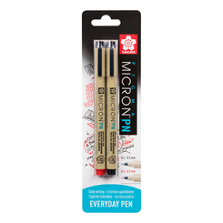 Канцтовари - Набір капілярних ручок Sakura Pigma micron PN 0,4-0,5 мм 2 кольори (BLXSDK2F)