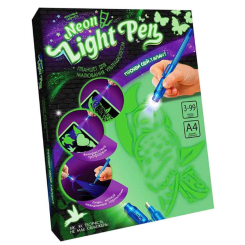 Товари для малювання - Ігровий набір Danko toys Neon Light Pen Малюй світлом (NLP-01-01U)
