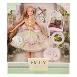 Куклы - Детская кукла с аксессуарами QJ Toys Emily QJ088C 29 см Разноцветный