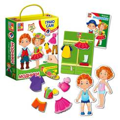 Настольные игры - Магнитная игра-одевалка Модники Vladi Toys украинская версия (VT3702-06) Настольные игры - Магнитная игра-одевалка Модники Vladi Toys украинская версия (VT3702-06)