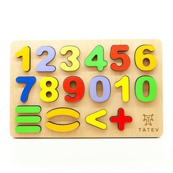 Развивающие игрушки - Пазл-вкладыш Tatev Веселые цифры (0003) (4820230000000)