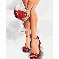 Товари для малювання - Картина за номерами Brushme Граційний келих (BS53449)