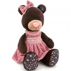 Мягкие животные - Мягкая игрушка Медвежонок Milk в розовом платье Orange (M5043/25)