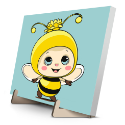 Товари для малювання - Картина за номерами Qbee Бджілка 25 х 25 см (QB900-008)