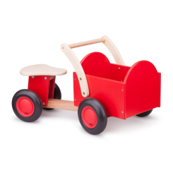 Толокары - Толокар New classic toys Велосипед перевозчик красный (11400)
