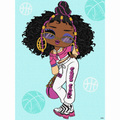 Товары для рисования - Картина по номерам Ідейка Lol Surprise Tweens Hoops Cutie 30х40 см (KHO6285)