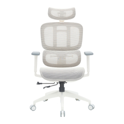 Меблі для геймерів - Крісло OfficePro Skyline Footrest White/Light Gray (OC680-W-LG-LG)