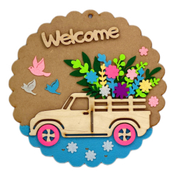 Набори для творчості - Набір для творчості Apli Krapli Аплікація з фетру Welcome (4820198701253)