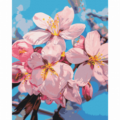 Товари для малювання - Картина за номерами Brushme Цвіт сливи Anastasiia Osmolovska 40х50 см (BS54283)