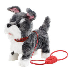 Интерактивные мягкие животные - Мягкая игрушка Addo Pitter patter pets Прогулка вместе Щенок терьера на дистанционном управлении (315-11120-B)
