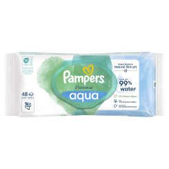 Товари для догляду - Вологі серветки Pampers Harmonie aqua 48 шт (8006540458563) Товари для догляду - Вологі серветки Pampers Harmonie aqua 48 шт (8006540458563)