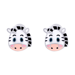 Ювелирные украшения - Серьги UmaUmi Зебрёнок с бело-черной эмалью (2210000031753) Ювелирные украшения - Серьги UmaUmi Зебрёнок с бело-черной эмалью (2210000031753)