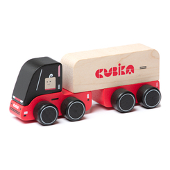 Машинки для малюків - Дерев'яна машинка Cubika Вантажівка 2 (15535) (4823056515535)
