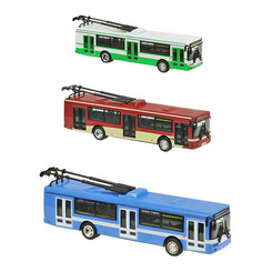 Транспорт і спецтехніка - Автомодель Тролейбус Автопром (6407ABCD)