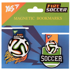 Канцтовары - Закладки магнитные Yes Football 2 шт (708111)