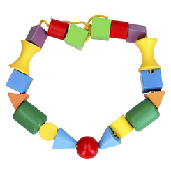 Развивающие игрушки - Шнуровка KOMAROVTOYS Ожерелье мини (К123)
