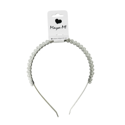 Біжутерія та аксесуари - Обруч Мауа-МІ Доріжка Хрусталь білий (0199-0039-24-1)