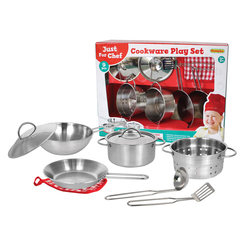 Детские кухни и бытовая техника - Набор кухонной посуды Champion с нержавеющей стали 9 единиц (CH21052)
