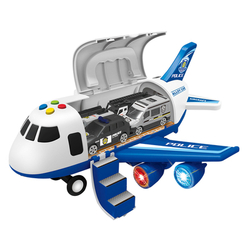 Транспорт і спецтехніка - Ігровий набір Six-six-zero Літак поліція (EPT667486)