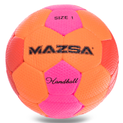 Спортивные активные игры - Мяч для гандбола MAZSA JMC001-MAZ №1 Оранжевый-Розовый