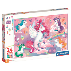 Пазли - Пазл Clementoni Maxi Jolly Unicorns 24 елементи (28525)