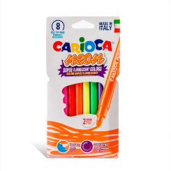 Канцтовари - Фломастери Carioca Neon 8 кольорів (42785)