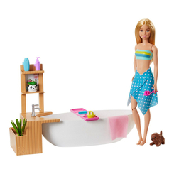 Ляльки - Ляльковий набір Barbie Ванна кімната (GJN32)