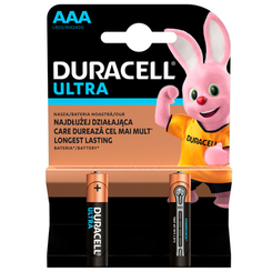 Акумулятори і батарейки - ​Батарейки алкаліновi Duracell Ultra Power AAA 1.5V LR03 (5000394060425)