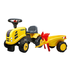 Дитячий транспорт - Толокар Falk Трактор Komatsu жовтий з клаксоном і наклейками (3016200028635) (3016200000000)