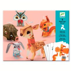 Наборы для творчества - Набор для создания оригами DJECO Лесные животные (DJ09674)