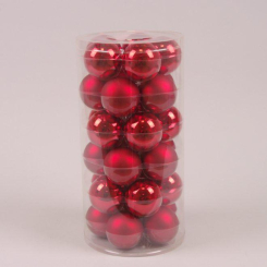 Аксесуари для свят - Кульки скляні Flora D-5,7 см. 30 шт(44575) (MR35714)
