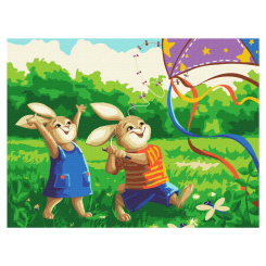 Товари для малювання - Картина за номерами Brushme Ігри на природі (KBS0128) Товари для малювання - Картина за номерами Brushme Ігри на природі (KBS0128)