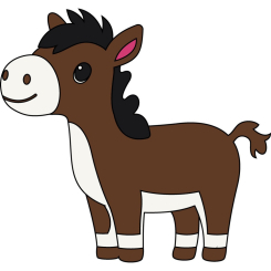 Товари для малювання - Розмальовка Art Craft Кінь​ (15107-AC)