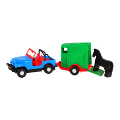 Машинки для малышей - Машинка Tigres Авто джип с прицепом и лошадкой (39007/39007-1)