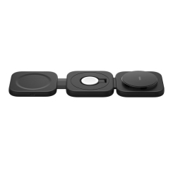Павербанки - Зарядное устройство беспроводной Belkin Travel Pad Wireless Qi2 15Вт 3в1 черное (WIZ024HQBK) Павербанки - Зарядное устройство беспроводной Belkin Travel Pad Wireless Qi2 15Вт 3в1 черное (WIZ024HQBK)