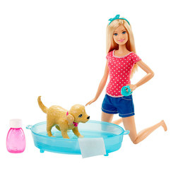 Ляльки - Ігровий набір Веселе купання цуценя Barbie (DGY83)