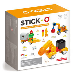 Магнітні конструктори - Магнітний конструктор Stick-O Будівництво 26 елементів (902004) Магнітні конструктори - Магнітний конструктор Stick-O Будівництво 26 елементів (902004)