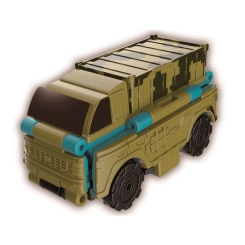 Трансформеры - Машинка-трансформер Flip Cars Военный грузовик и Самосвал 2 в 1 (EU463875-27)