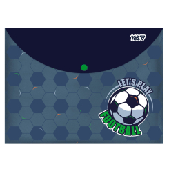 Канцтовары - Папка-конверт Yes Football А4 на кнопке (492379)