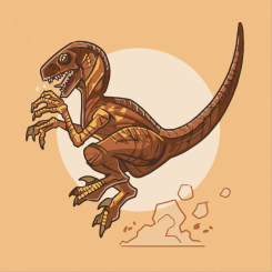 Товари для малювання - Картина за номерами Art Craft Дейноніх 30 х 30 см (15029-AC)