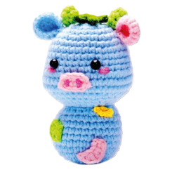 Наборы для творчества - Набор для вязания игрушки крючком Brushme Синяя корова (NBV6) Наборы для творчества - Набор для вязания игрушки крючком Brushme Синяя корова (NBV6)