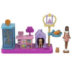 Ляльки - Ігровий набір Barbie Mini BarbieLand Заклади міста Зоомагазин (JCR29/4)