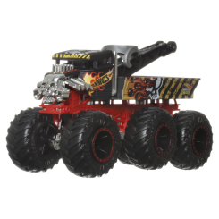 Транспорт и спецтехника - Внедорожник Hot Wheels Monster Trucks Супер-тягач Bone shaker (HWN86/4)