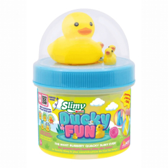 Антистресс игрушки - Слайм Joker Slimy Утиное удовольствие с фигурками желтые (32116/3)