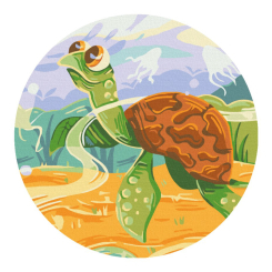 Товари для малювання - Картина за номерами Brushme Морський світ (RC00064M) Товари для малювання - Картина за номерами Brushme Морський світ (RC00064M)