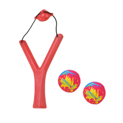 Стрелковое оружие - Рогатка Країна Іграшок с двумя мячиками красная (YX1123/3)