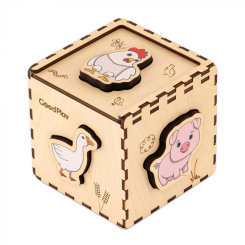 Развивающие игрушки - Кубик-сортер Good Play Ферма (CUB-4-007)